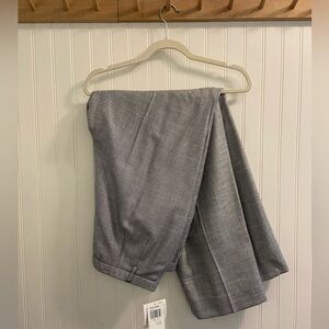 Pendleton Tweed Wide Leg Lined Pants Rayon Wool Silk Navy White Academia 16 NWT